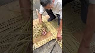 weaving bamboo strips process craftsman process [upl. by Grizelda]