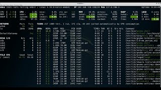 Monitor Linux server performance using Glances tools [upl. by Telfer727]