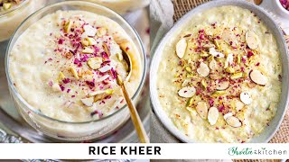 Rice Kheer in Instant Pot Easy Rice Pudding Recipe [upl. by Larue498]