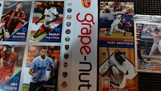 Post Cereal 3 Topps Baseball amp MLS Soccer Card sets 2001 2002 Baseball sets 201819 uncut boxes [upl. by Jezebel]