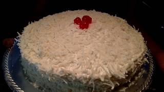 PASTEL MECHUDO DE COCO PASO A PASO Gina Cakes [upl. by Crofoot]