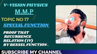 Topic no 17 4th recurrence relation of Bessel function [upl. by Chryste]