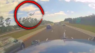 New Video Shows Plane Crashing on Highway [upl. by Noivart]