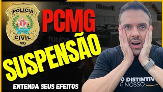 Concurso PCMG INVESTIGADOR CONCURSO SUSPENSO PELA JUSTIÇA Entenda os efeitos da decisão [upl. by Krell]