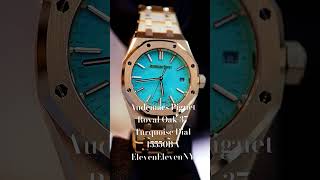 Audemars Piguet Royal Oak 37 Turquoise Dial Yellow Gold 15550BAOO1356BA01 [upl. by Bradan]