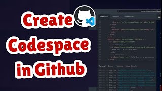 How to Create Codespace in Github  Creating Codespace for Repository [upl. by Vidda]