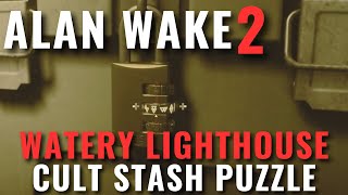 Alan Wake 2  Watery Lighthouse Cult Stash puzzle [upl. by Ynoble]