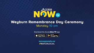 Weyburn Remembrance Day Services November 11 2024  AccessNow TV [upl. by Inatsed105]