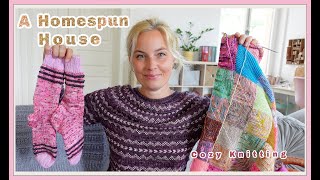 🧶 Knitting Podcast 🧦Oslo Hats Colorful Socks and a Cozy Memories Blanket💕✨ [upl. by Handal]