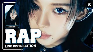 AESPA Rap  Line Distribution until DRAMA era [upl. by Atalayah]