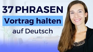 Professionelle PRÄSENTATION halten  So geht es Deutsch Wortschatz für Fortgeschrittene Redemittel [upl. by Emlyn11]