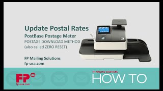 Update Rates on PostBase Mini Postage Meter via Postage Download [upl. by Atiuqihc650]