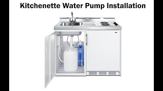 Summit Appliance AllInOne Kitchenette Howto Water Pump Installation [upl. by Zampardi529]