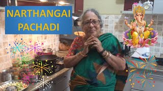 Festive Special Narthangai Pachadi Recipe in Tamil [upl. by Assenad]