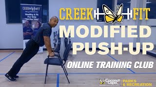 Chair Assisted PushUp Instruction [upl. by Bently]