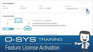 QSYS Training  Feature License Activation [upl. by Cate701]