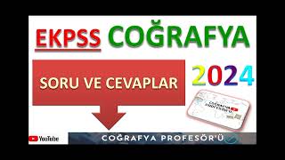 28 NiSAN 2024 EKPSS Coğrafya soruları analizi [upl. by Lois]