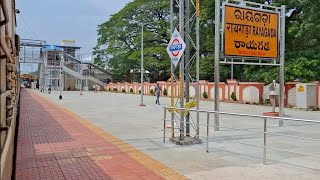 RAYAGADA RAILWAY STATION ON BOARD ARRIVING GNTRGDA EXPRESS TRAIN [upl. by Arrek]