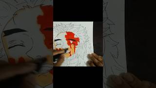 Drawing Rengoku form Demon Slayer anime drawing rengoku demonslayer [upl. by Kleeman]