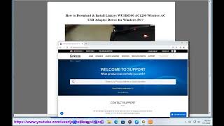 Download amp Install Linksys WUSB6300 AC1200 WirelessAC USB Adapter Driver for Windows 2023 info [upl. by Enilreug]