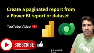 5 Create a paginated report from a Power BI report or dataset [upl. by Ibrab]