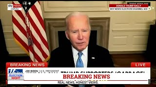 Joe Biden calls Donald Trump supporters garbage during Kamala Harris campaign event [upl. by Hellah]