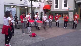 Samba Music Street Performance in Cork Ireland Samba Music [upl. by Anelac]