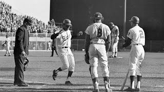 1965 WS Gm6 Pitcher Mudcat Grant hits a threerun home run [upl. by Mcgray]