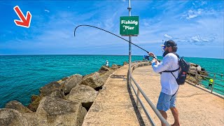 Worlds BEST Fishing Pier Was Loaded NEW PB [upl. by Yortal]