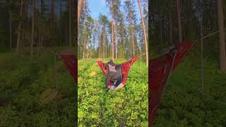 Finally I got the technique to get into the hammock Sup paddle boarding camping adventure [upl. by Paynter]