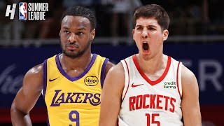 Los Angeles Lakers vs Houston Rockets  FULL Game Highlights  July 12 2024 NBA Summer League [upl. by Cannice]