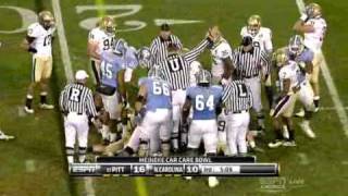 2009 Meineke Car Car Bowl UNC v Pitt 3Q play five [upl. by Eisac]