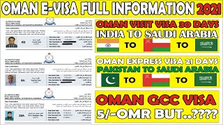 OMAN EXPRESS VISA 2021  OMAN VISIT TOURIST VISA 2021  OMNA GCC VISA 2021 [upl. by Neesay269]