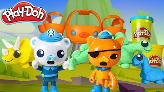 OCTONAUTS Learn about and make Play Doh DINOSAURS with Captain Barnacle amp OCTOPOD Educational [upl. by Tnemelc]