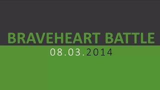 Braveheart Battle 2014  Alle Hindernisse  Kompletter Lauf  BraveheartBattle Sound fixed [upl. by Nyraf]