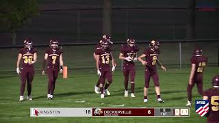 Kingston at Deckerville scoring plays  Sept 30 2022  MHSAA Varsity 8player football  Week 6 [upl. by Daphie]