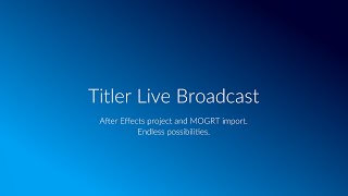 After Effects Import Demo [upl. by Hterag]