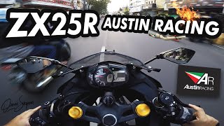 ZX25 with Austin Racing Exhaust Brutal Sound Full System [upl. by Ettecul]