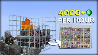 Minecraft 1194 RAID FARM TUTORIAL  Insane Loot BEST DESIGN [upl. by Irolam]