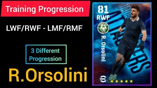 ROrsolini Max Training Progression Efootball 2024 [upl. by Anyzratak916]