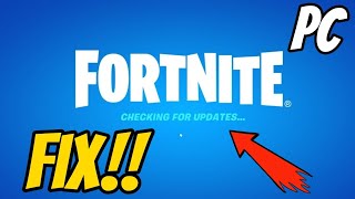 How to fix fortnite stuck on checking for updates on pc [upl. by Ted]