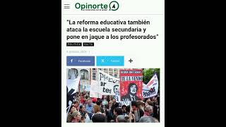 Las reformas antieducativas de Milei y Sáenz memismo quot30quot [upl. by Hedwiga606]