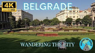 Belgrade Wandering the City 4k walking tour video July in Belgrade Serbia [upl. by Wieren]