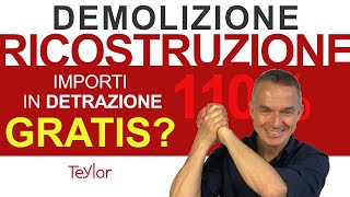 Demolizione e Ricostruzione Bonus casa e Superbonus 110 Teylor la Casa Salubre [upl. by Aeneas]