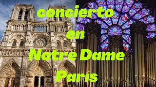 EL ÓRGANO MUSICAL DE NOTRE DAME ASÍ SONABA paris notredame francia [upl. by Asylla]