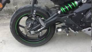 Kawasaki Ninja 650  ER6 NF Musarri Full System GP Exhaust [upl. by Baun]