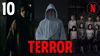 Top 10 Mejores Películas de TERROR en Netflix [upl. by Ytiak]