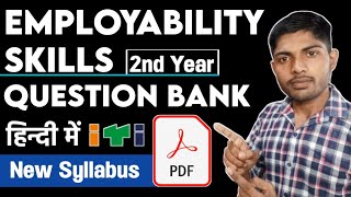 NIMI Employability Skills 2nd Year Question Bank ITI Bharat Skills New Most important MCQ PDF 2024 [upl. by Slosberg]