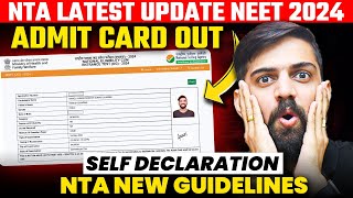 NEET Admit Card 2024 Complete Details and NTA Guidelines For NEET 2024 ✅ [upl. by Ninahs821]