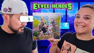 Opening Eevee Heroes Pokemon Cards Live [upl. by Ellenoj]